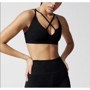 New NUX L Triple Threat Bra Strappy Active Bra Women New